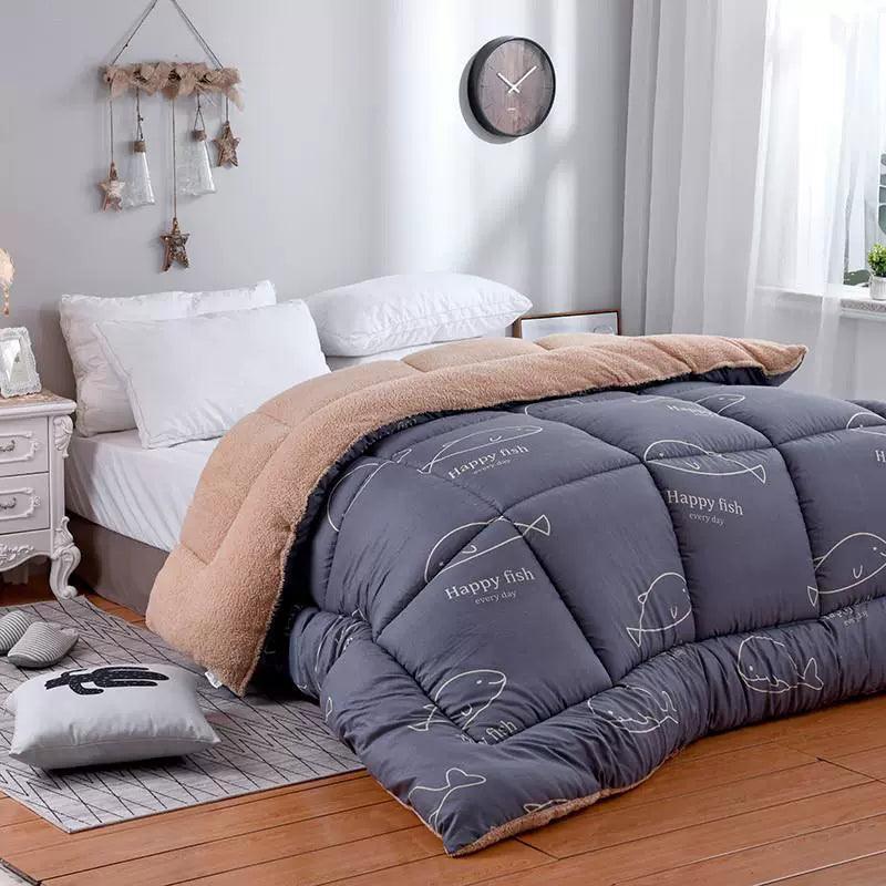 Winter Super Warm Flannel Comforter Duvet Quilt Blanket for Beds - ClubOn