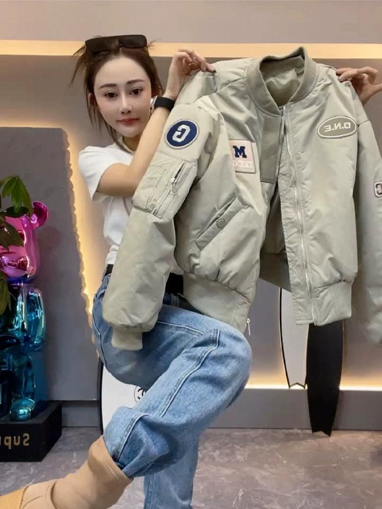 2024 Women’s Quilted Baseball Jacket - ClubOn