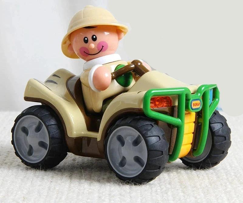 Tolo Baby Pull-Back Car – Interactive Kart Racer with Cartoon Character Doll - ClubOn