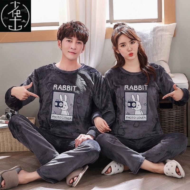 Couple Pajamas Set Winter Men & Women Homewear Pajamas - ClubOn