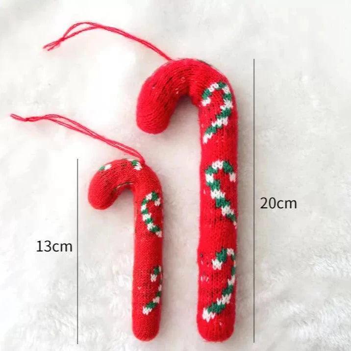 Christmas Yarn Weaving Crutches – Handmade Holiday Decorations - ClubOn