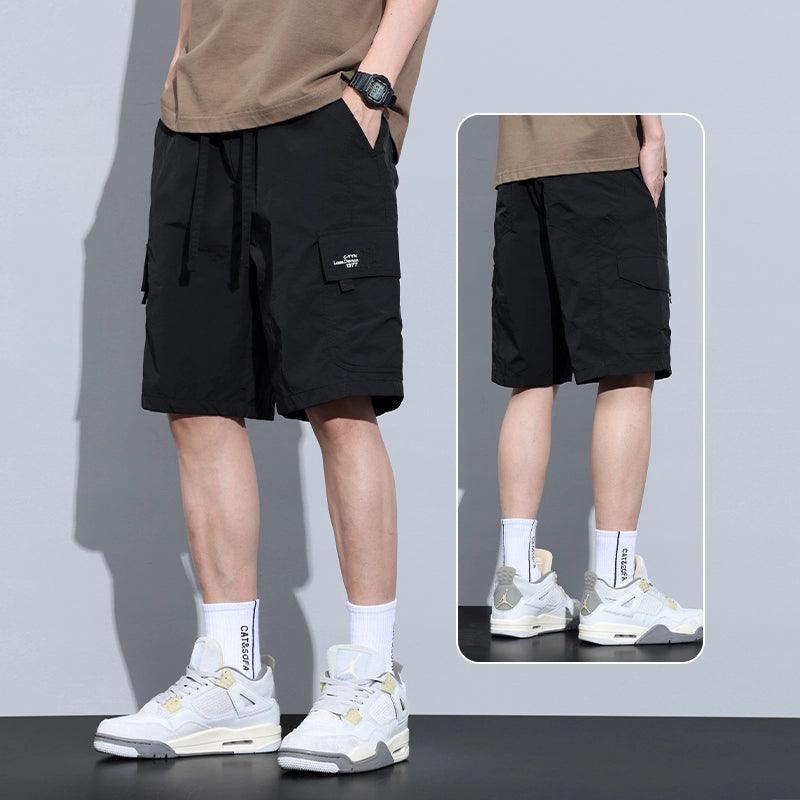 Men's Quick-Dry Workwear Shorts - Summer Ice Silk Casual Sports Pants - ClubOn