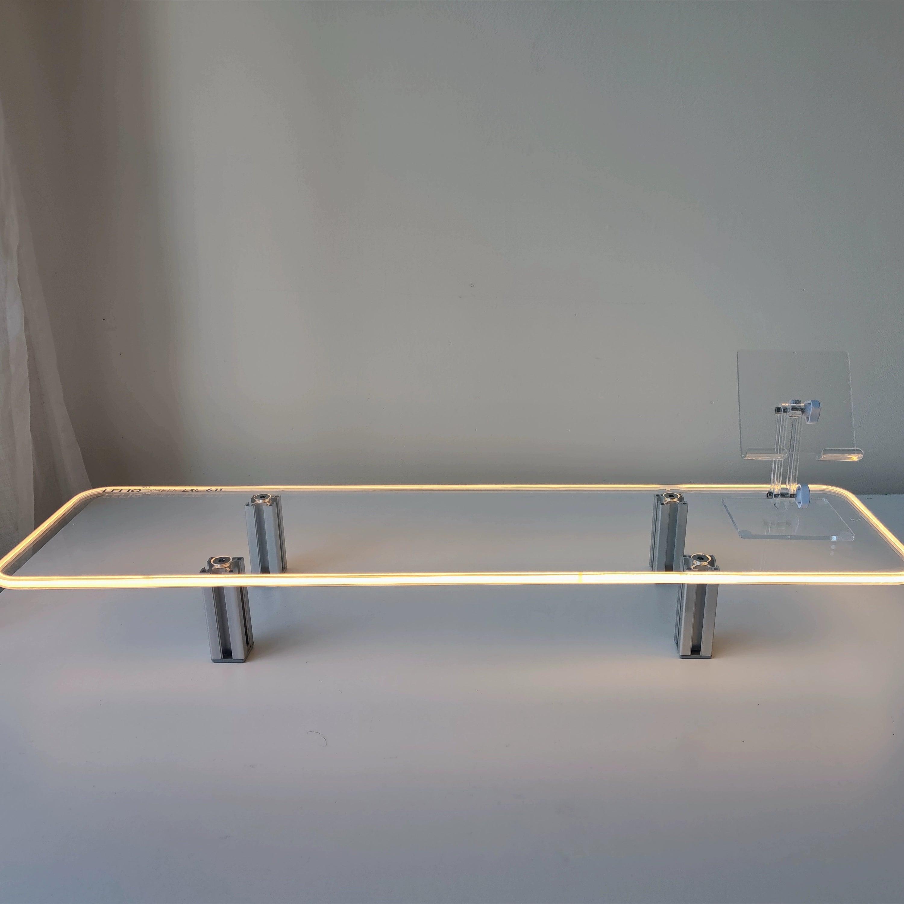 Transparent Acrylic Monitor Stand - Heightening Support Shelf - ClubOn