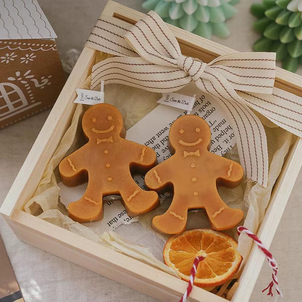 Gingerbread Man Christmas Scented Candle – Aromatherapy Decor - ClubOn