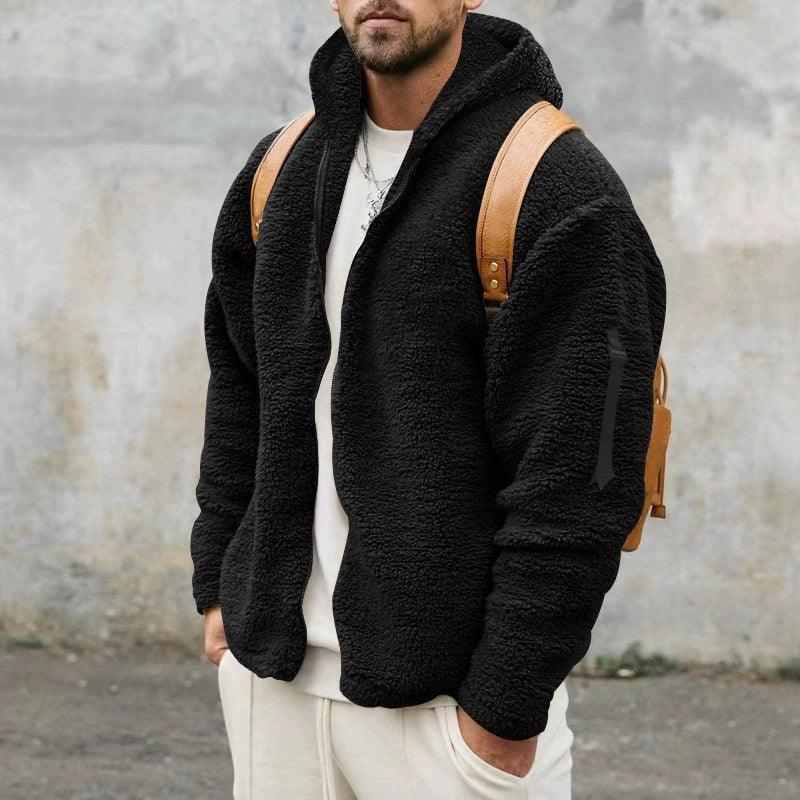 Men’s Overcoat Jacket with Hoodie – Stylish Coat for Cold Weather - ClubOn