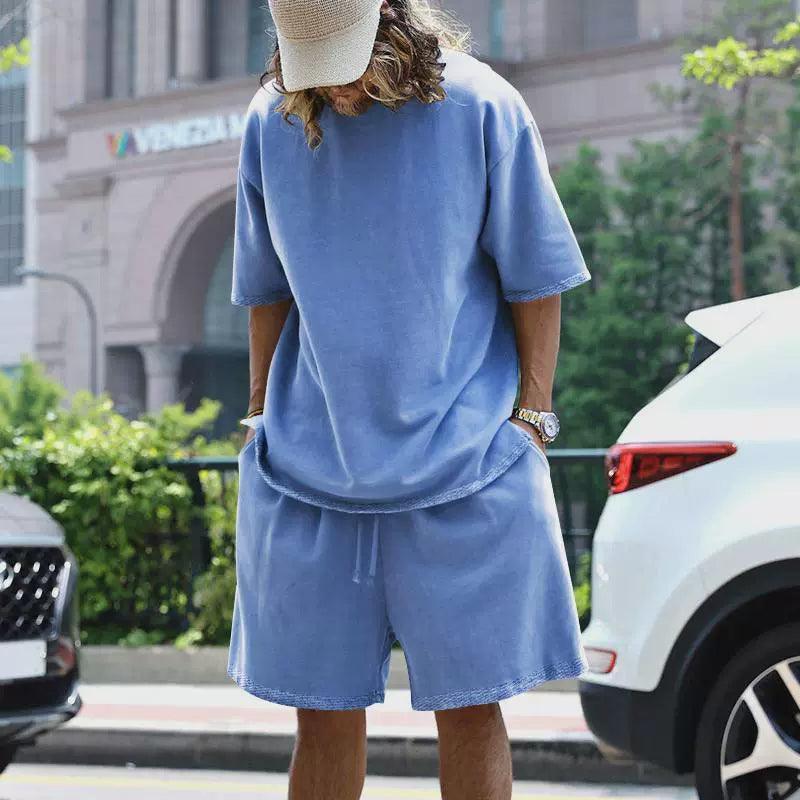 Men's Sports Suit - Loose Short-Sleeved T-Shirt & Shorts Set - ClubOn
