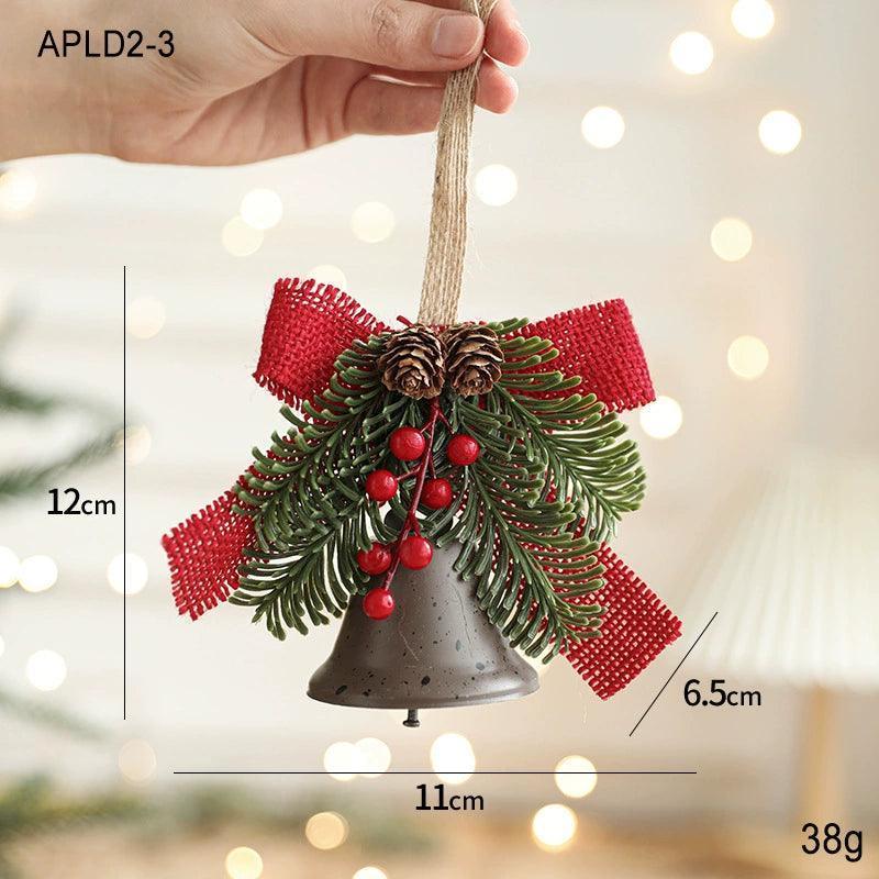 Wrought Iron Bell Pendant – Christmas Door Hanging Decor - ClubOn