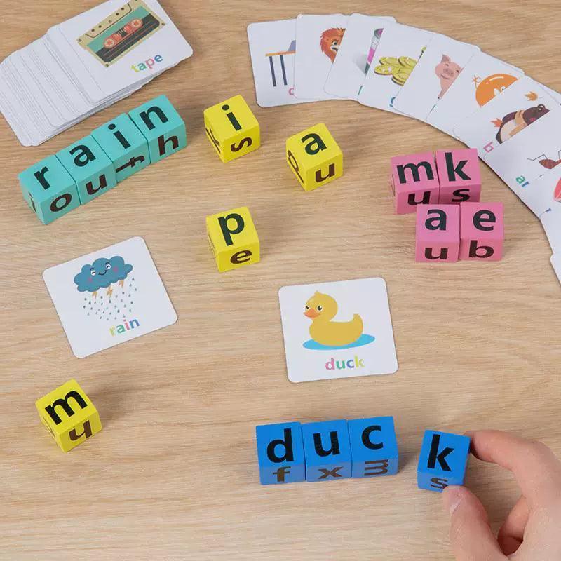 Montessori Letter Spelling Block Game – Fun Learning for Kids - ClubOn