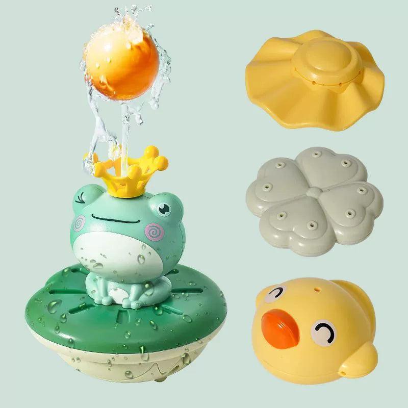 Electric Spray Water Floating Bath Toy – Rotating Fun for Babies - ClubOn