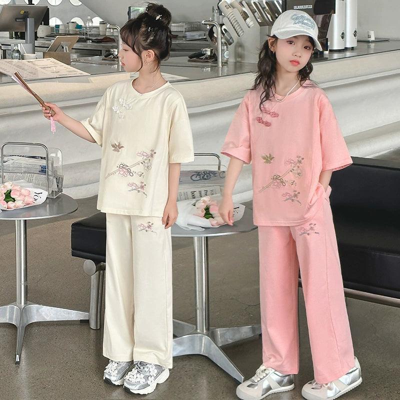 New Girls' Summer Sports Set - Style Two-Piece - ClubOn