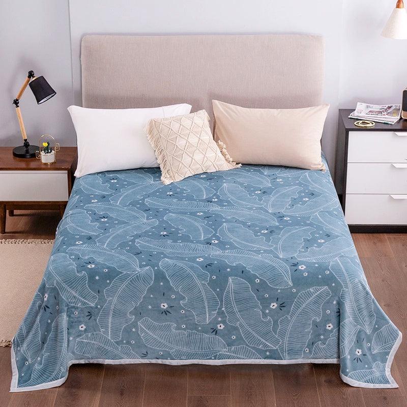 Coral Fleece Flannel Throw Blanket – Lightweight Summer Bed Cover - ClubOn