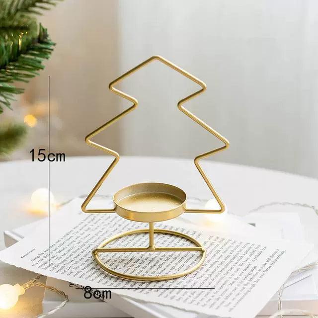 Christmas Decor Iron Xmas Tree with Creative Elk Design - ClubOn