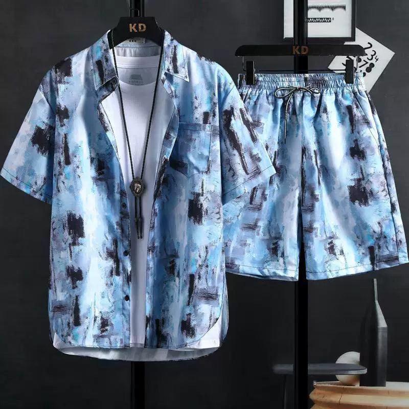 Men's Printed Shirt Set - High Quality Fashionable Outfit - ClubOn