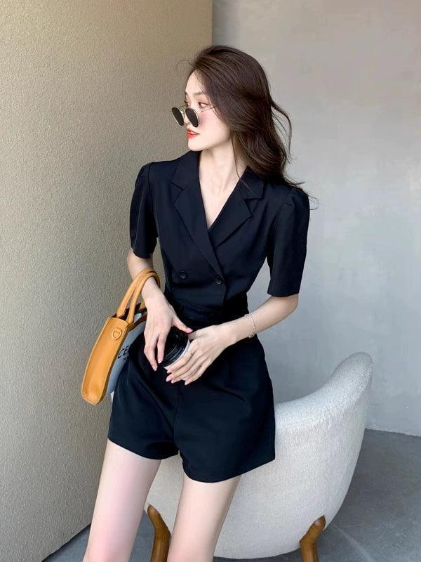 French Style High Waist Jumpsuit for Women - ClubOn