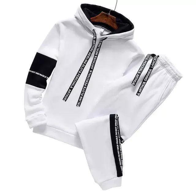 Winter Hoodie Set for Men - Casual Tracksuit Sweatshirt & Pants - ClubOn