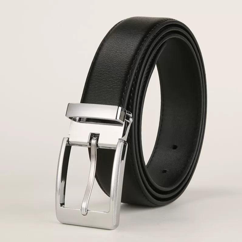 Men's Waist Belt – Leather Belt for Jeans, Black, Stylish for Men - ClubOn