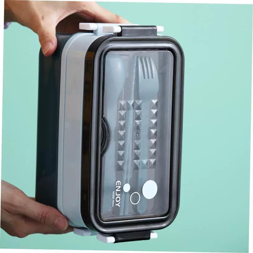 Double-Layered Student Lunch Box - Microwave Safe Bento Box - ClubOn