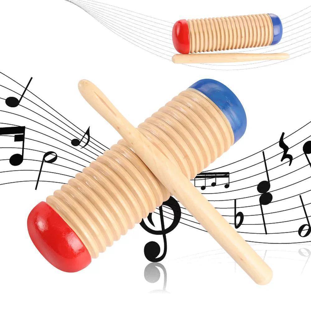 Wooden Guiro Rhythm Toy – Musical Instrument for Kids 2024 - ClubOn