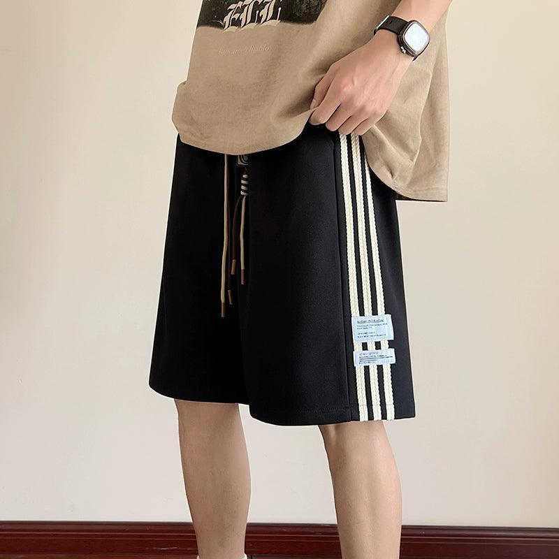 Men's Retro Striped Shorts - Loose Casual Trend - ClubOn