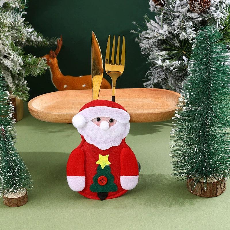 Santa Cutlery Set – Christmas Table Decoration - ClubOn
