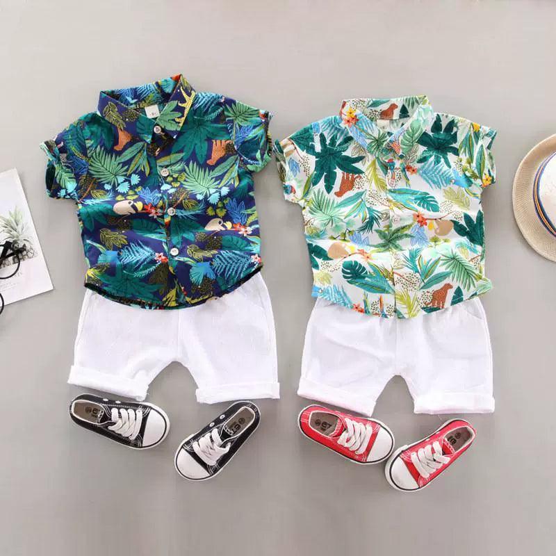 2-Piece Kids Clothes Set – Boys' T-Shirt & Shorts for Baby Boys - ClubOn