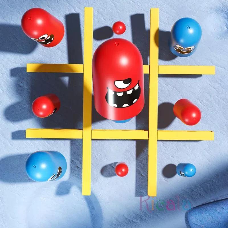 Tic Tac Toe Big Eat Small Gobble Board Game – Parent-Child Fun - ClubOn