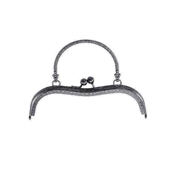 19cm Retro Metal Embossed Bag Handles – Kiss Clasp for Handmade Bags - ClubOn