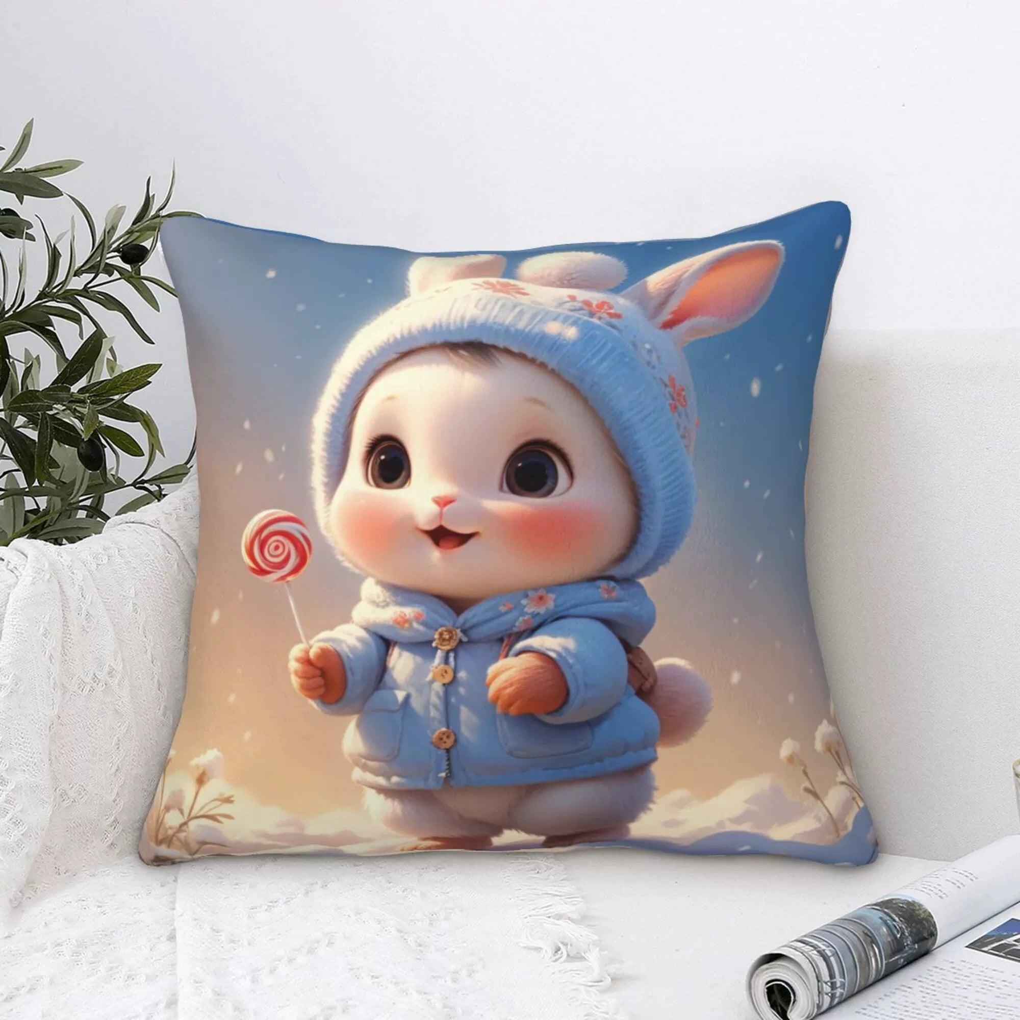 Original Cartoon Animal Pillowcase – Cute Sofa & Car Cushion Cover - ClubOn