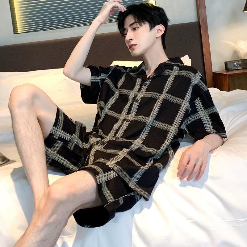 Modal Men’s Pajamas – Thin, High-End Summer Home Suit - ClubOn