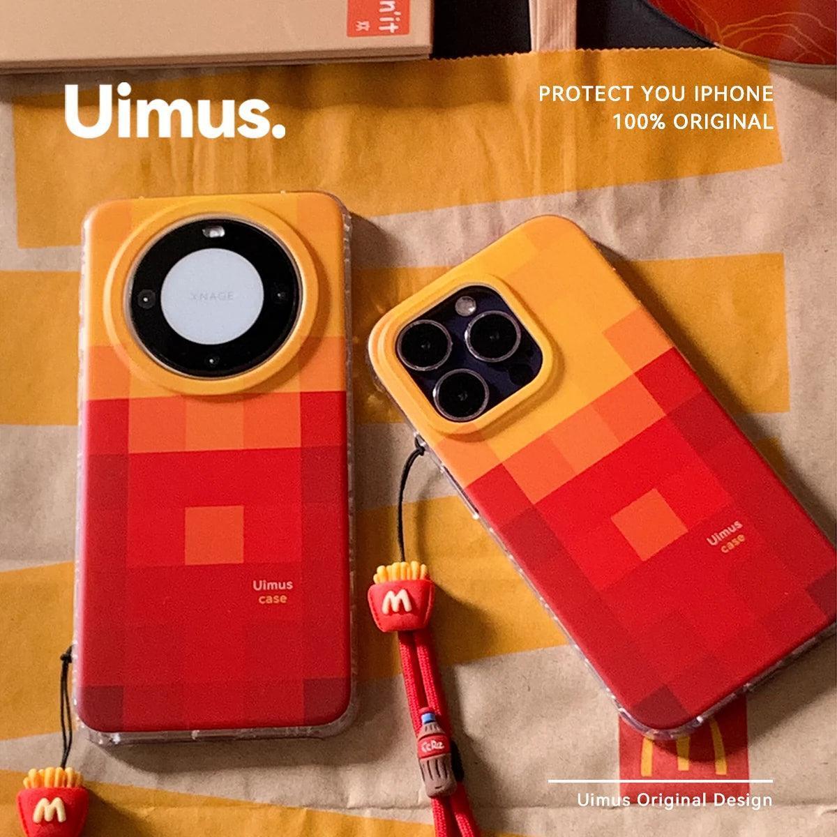 Pixel Style French Fries McDonald's Frosted Case – For iPhone 16 & Huawei - ClubOn