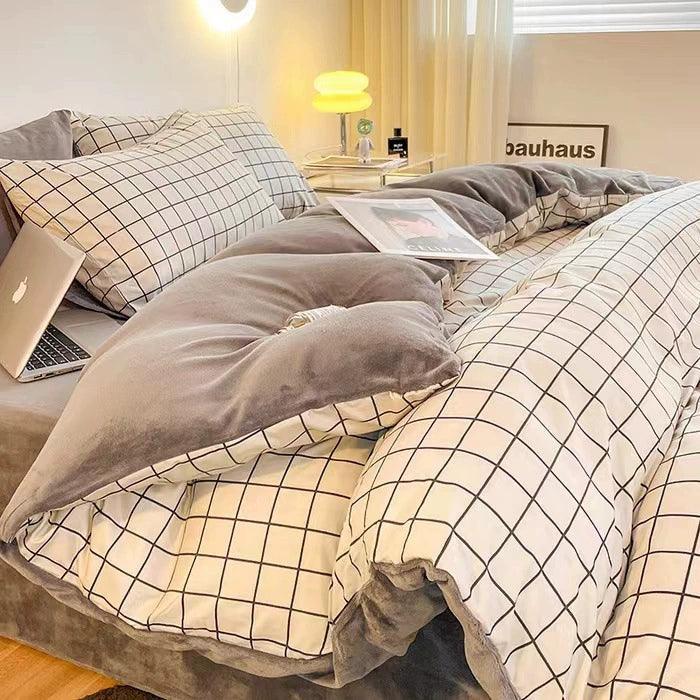 4-Piece Cotton Bedding Set – Soft Bed Sheets & Duvet Cover - ClubOn