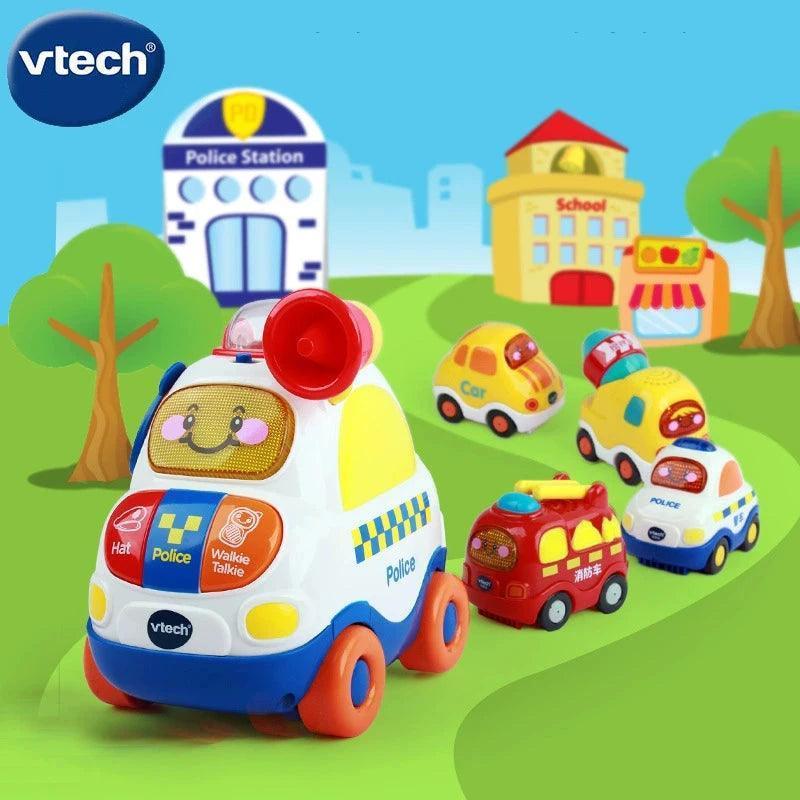VTech Magic Track Police Car – Musical Drag Toy for Infants - ClubOn