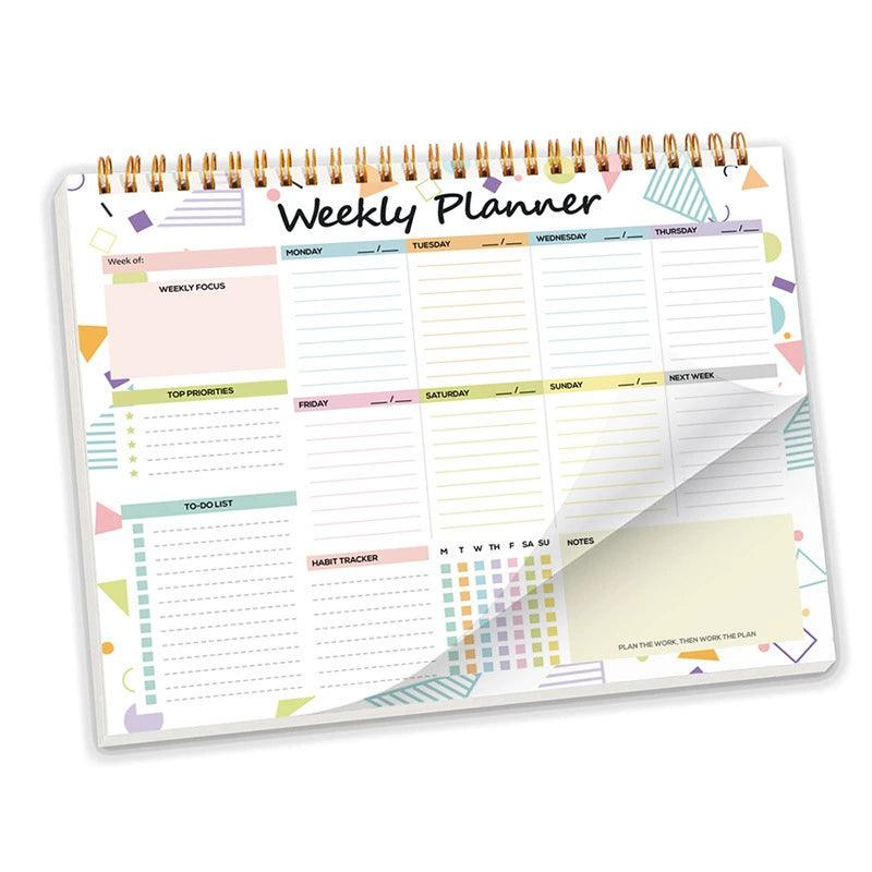 B5 Weekly Planner Notebook – Work & Life Book with Meal Planner - ClubOn
