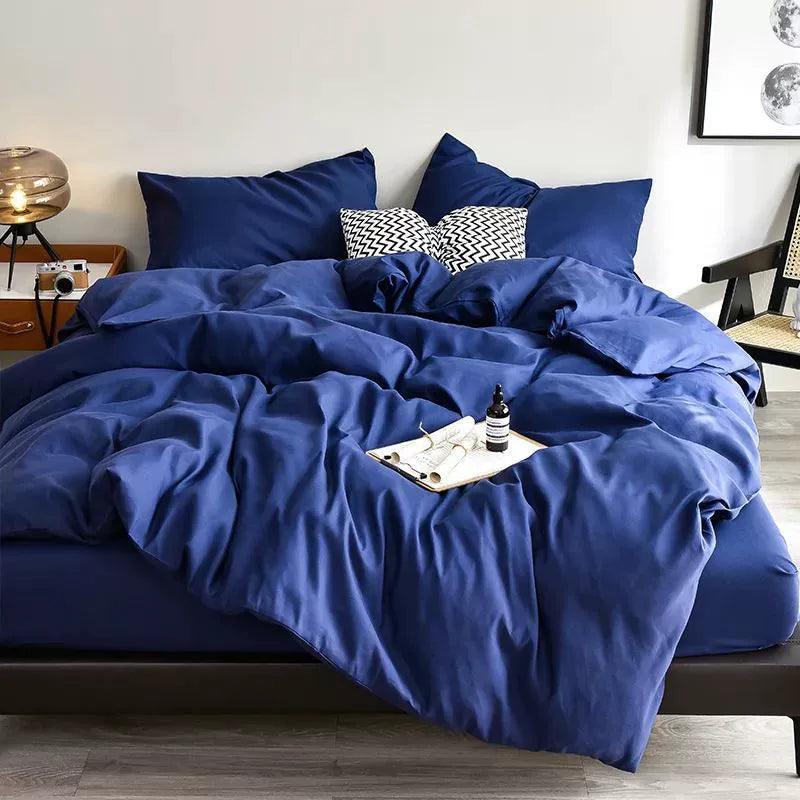 Washed Cotton Four-Piece Bedding Set – Bed Linen & Sheets - ClubOn