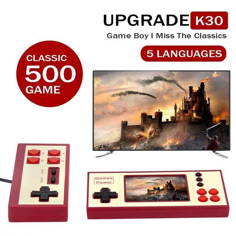 Portable Video Game Player Mini Retro Game Console with 500 Games - ClubOn