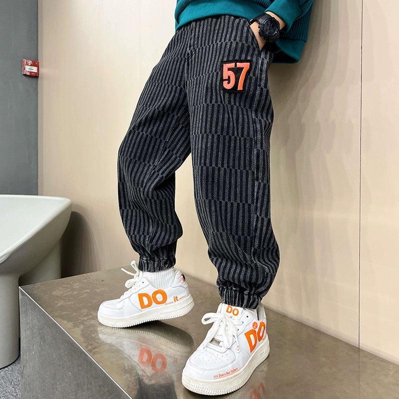 Boys' Plus Velvet Trendy Jeans - ClubOn