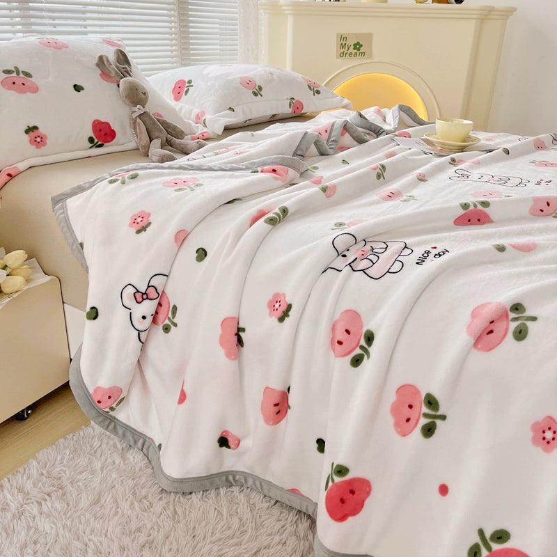 Milk Fleece Blanket – Soft & Cozy Winter Throw - ClubOn