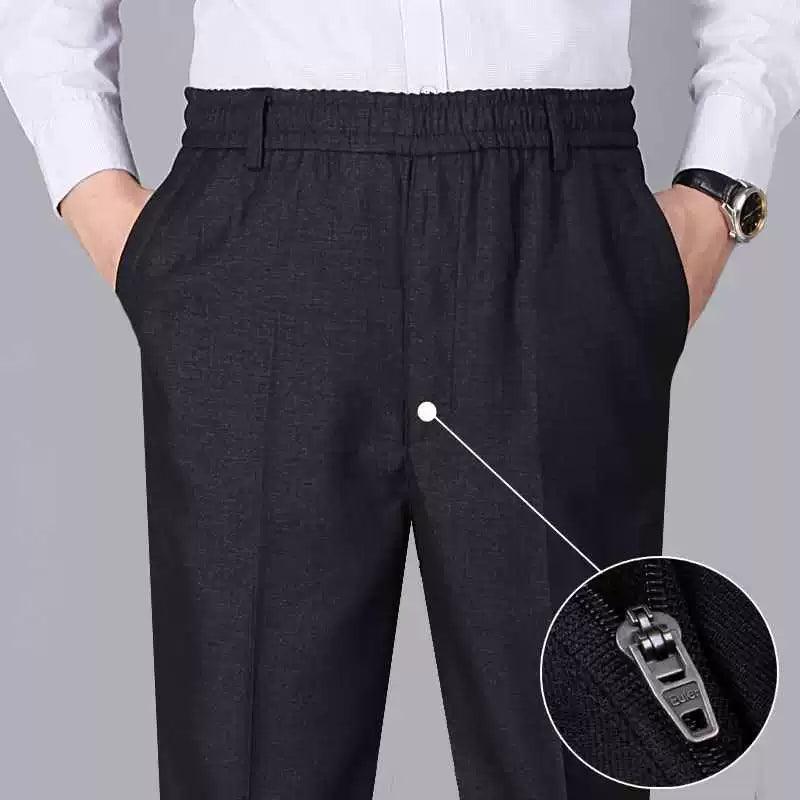 Spring & Autumn Thick Pants – Comfortable Trousers for Middle-aged & Elderly Men - ClubOn