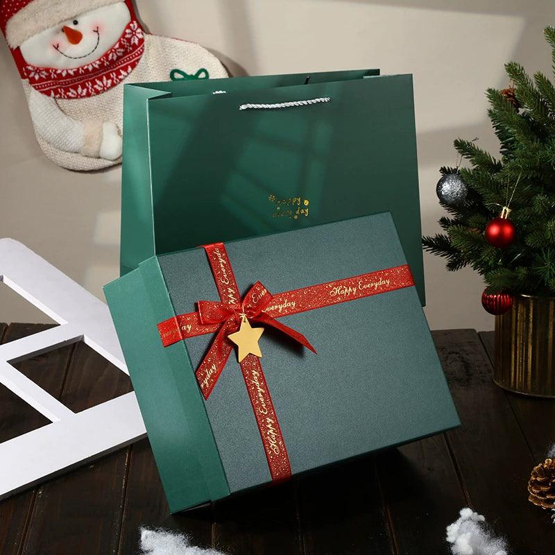 Exquisite Bow Christmas Gift Box - Stylish Holiday Packaging - ClubOn