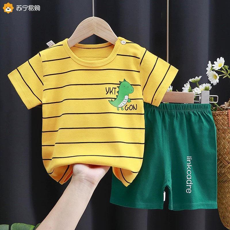 Style Cotton T-Shirt & Shorts Set - ClubOn