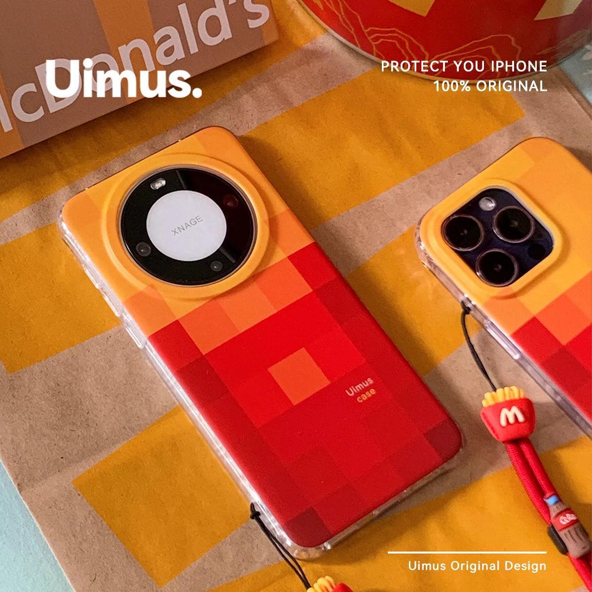 Pixel Style French Fries McDonald's Frosted Case – For iPhone 16 & Huawei - ClubOn