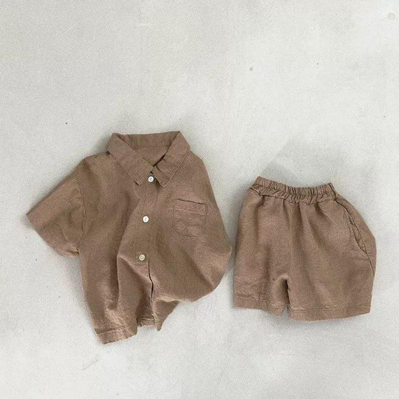 Summer 2pcs Baby Boy Set - Short Sleeved Top & Shorts - ClubOn