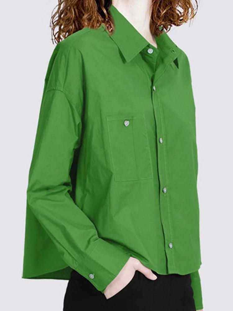 2024 Women's Pure Cotton Green Shirt - ClubOn