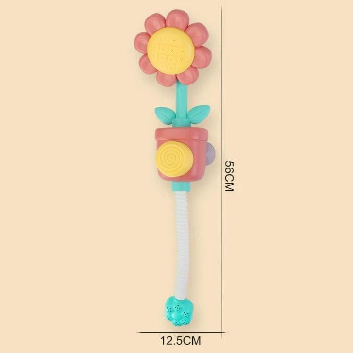 Manual Sunflower Spray Bath Toy – Baby Water Play Sprinkler for Tubs - ClubOn