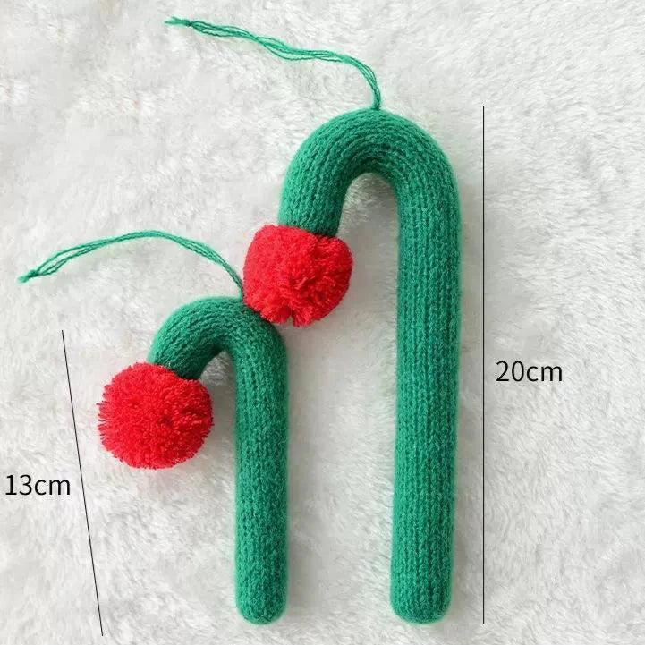 Christmas Yarn Weaving Crutches – Handmade Holiday Decorations - ClubOn