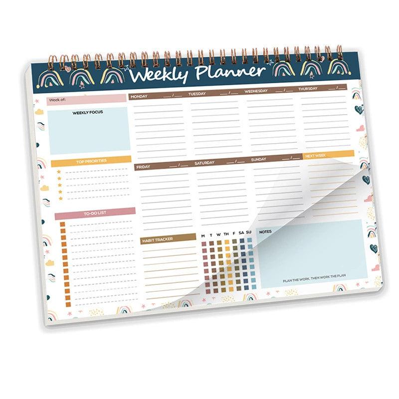B5 Weekly Planner Notebook – Work & Life Book with Meal Planner - ClubOn