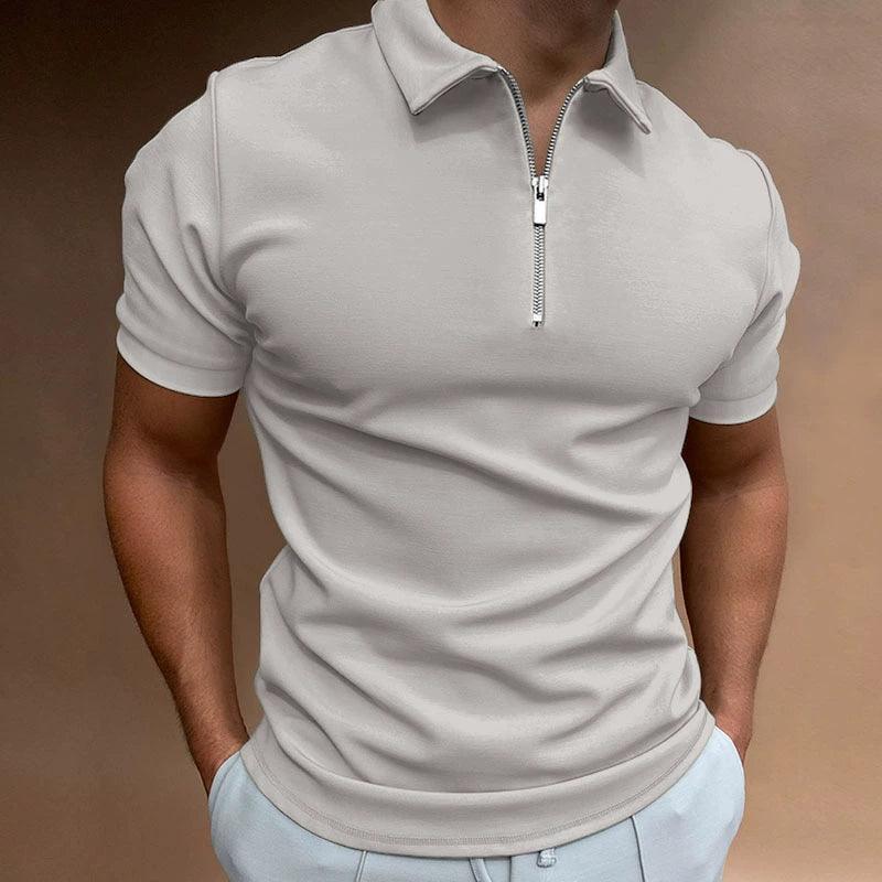 Men’s Casual Summer Lapel Polo Shirt – Short Sleeve T-Shirt - ClubOn