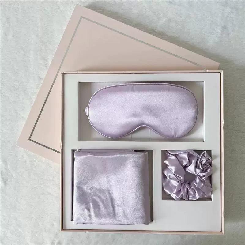 MANITO SleepingBeauty Gift Box – Hyaluronic Acid Pillowcase, Eye Mask, Hair Ring, Mulberry Silk - ClubOn