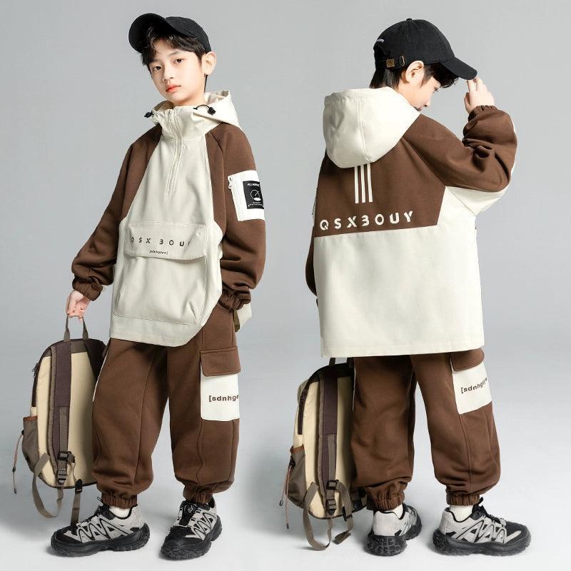 Boys' Autumn Clothing Suits - Trendy Sweatshirt Styles - ClubOn