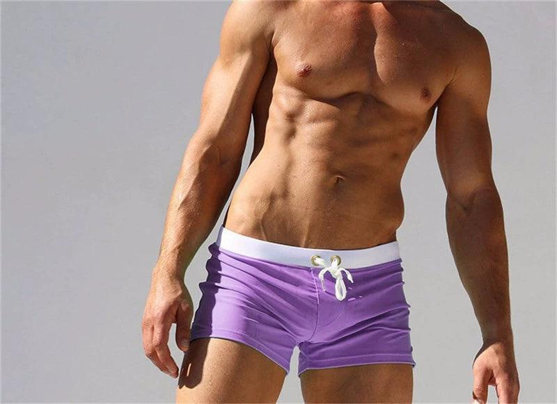 Men’s Colorful Swim Shorts – Summer Beach Shorts Swimwear - ClubOn